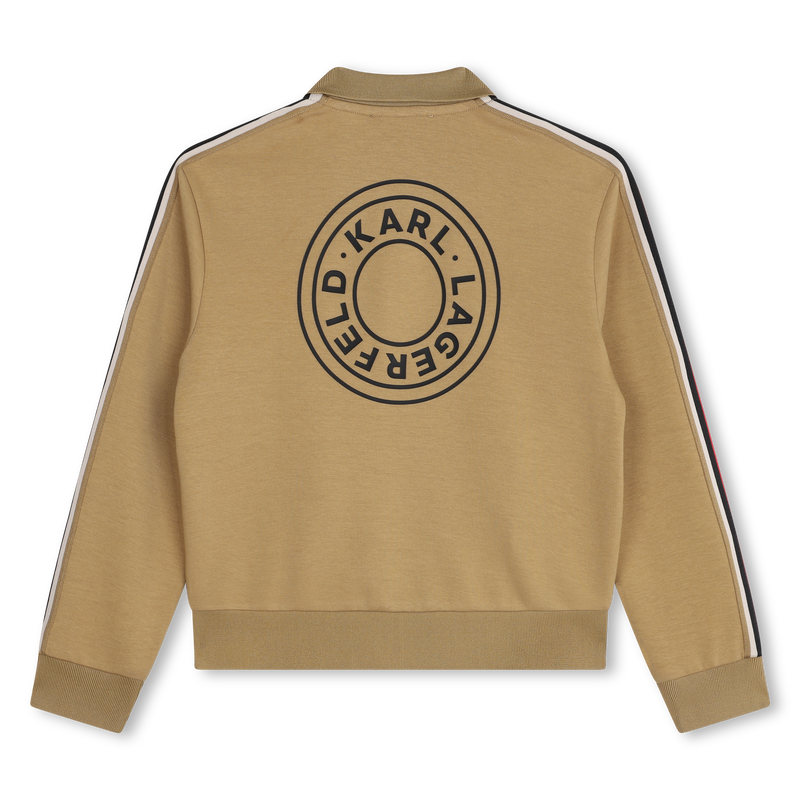 Cardig&atilde; de jogging com fecho KARL LAGERFELD KIDS 
                        BOY