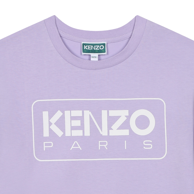 Short-Sleeved Cotton T-Shirt KENZO KIDS 
                    GIRL