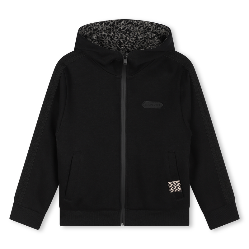 Hooded Cotton Sweatshirt LANVIN 
                    BOY