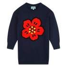 Vestido em malha jacquard KENZO KIDS 
                    GIRL