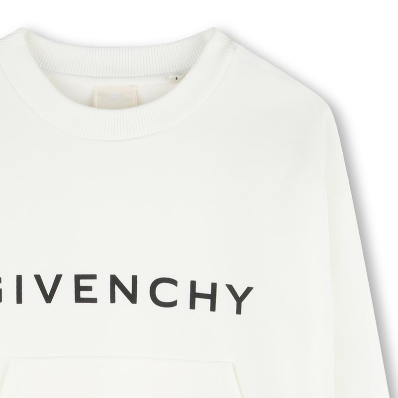 Sweatshirt moletão com bolso GIVENCHY 
                    GIRL