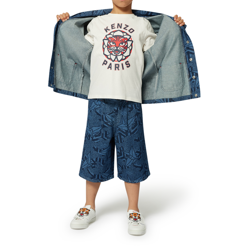Bermudas de ganga estampadas KENZO KIDS 
                        MENINO