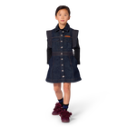 Vestido em denim LANVIN 
                    GIRL