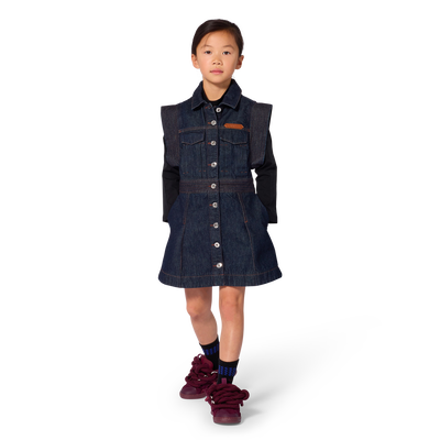 Vestido em denim LANVIN GIRL