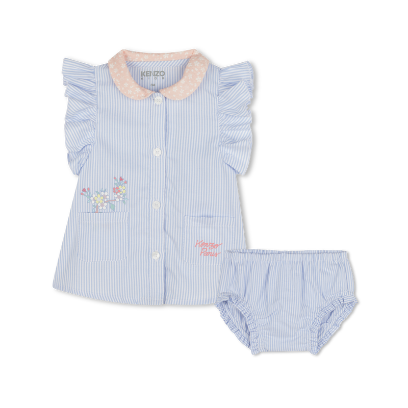 Striped dress and knickers set KENZO KIDS 
                    GIRL