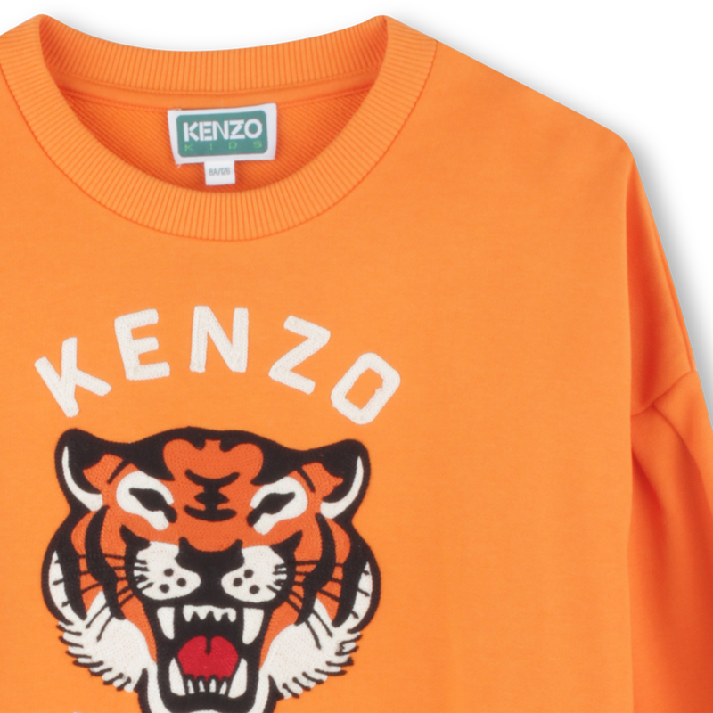 Sweatshirt em molet&atilde;o KENZO KIDS 
                        GIRL