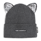 Chap&eacute;u de malha de orelha extravagante KARL LAGERFELD KIDS 
                    GIRL