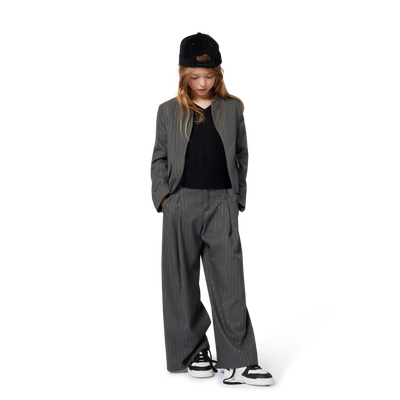 Jaqueta listrada com gola fantasia ZADIG & VOLTAIRE GIRL