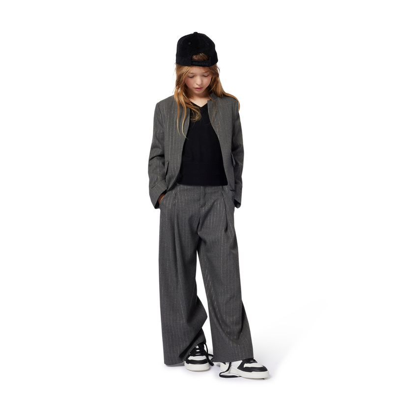 Jaqueta listrada com gola fantasia ZADIG & VOLTAIRE 
                    GIRL