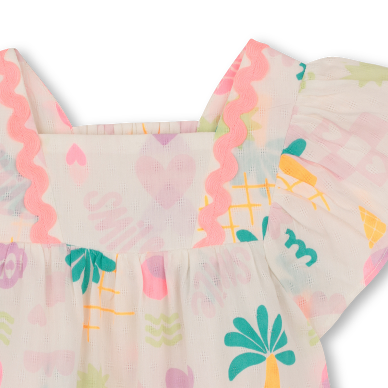 BLUSA DE MANGA CURTA BABADA BILLIEBLUSH 
                        GIRL