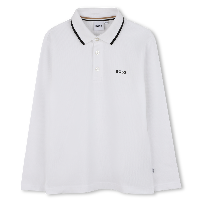 Camisa pólo de manga comprida BOSS 
                    BOY