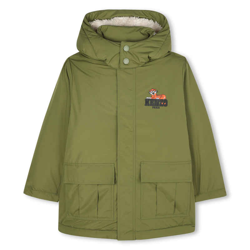Parka com capuz KENZO KIDS 
                    BOY