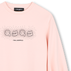 Vestido de mangas longas KARL LAGERFELD KIDS 
                    GIRL