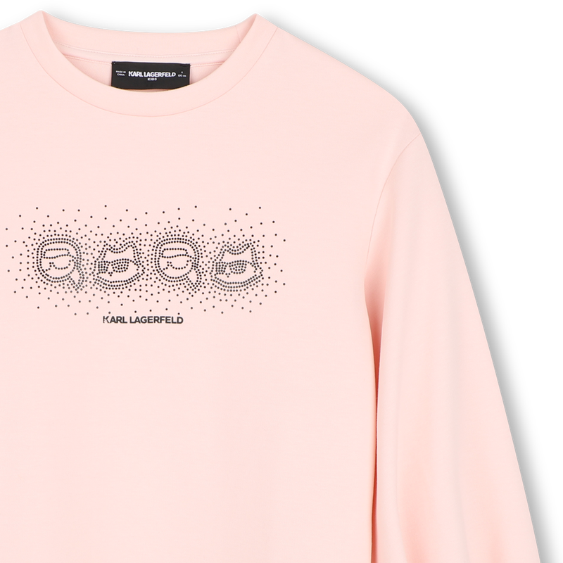 Vestido de mangas longas KARL LAGERFELD KIDS 
                        GIRL