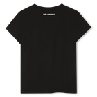 T-shirt de manga curta KARL LAGERFELD KIDS 
                    GIRL