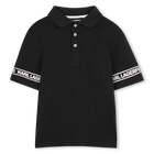 Camisa polo de manga curta KARL LAGERFELD KIDS 
                    BOY