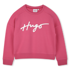 Sweatshirt em molet&atilde;o HUGO 
                    GIRL