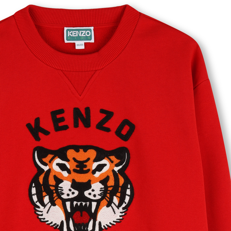 Moletom de l&atilde; n&atilde;o escovada KENZO KIDS 
                        BOY