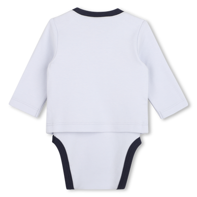 Conjunto de body, babador e chapéu BOSS BOY