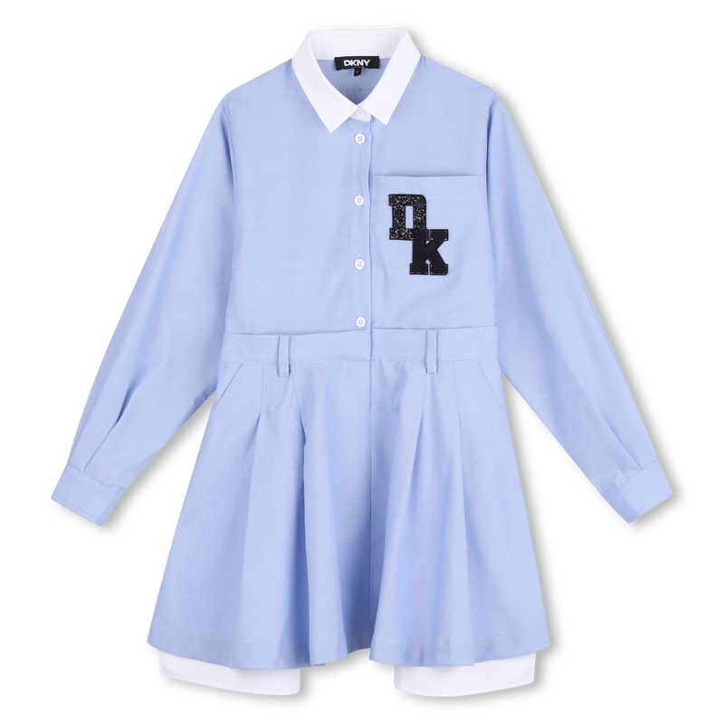 Vestido de mangas longas DKNY 
                        GIRL