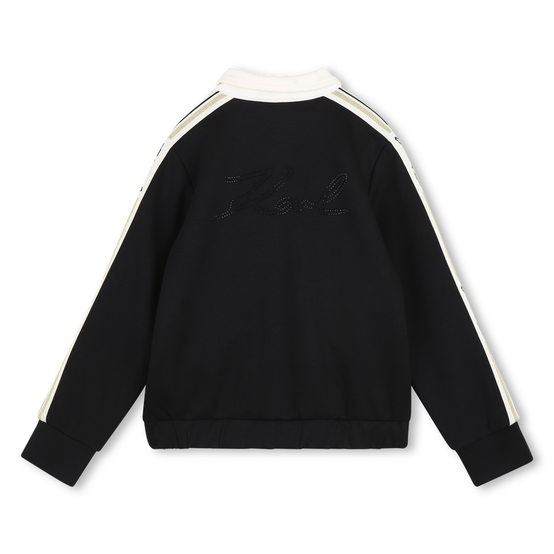 CARDIGAN COM GOLA KARL LAGERFELD KIDS 
                        GIRL