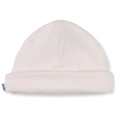 Gorro canelado com dobra BOSS GIRL