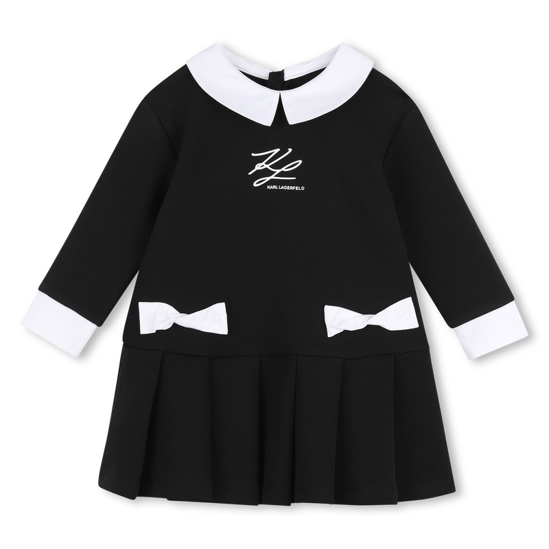 Vestido de mangas longas KARL LAGERFELD KIDS 
                        GIRL