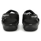 Sand&aacute;lias de couro com velcro KARL LAGERFELD KIDS 
                    BOY
