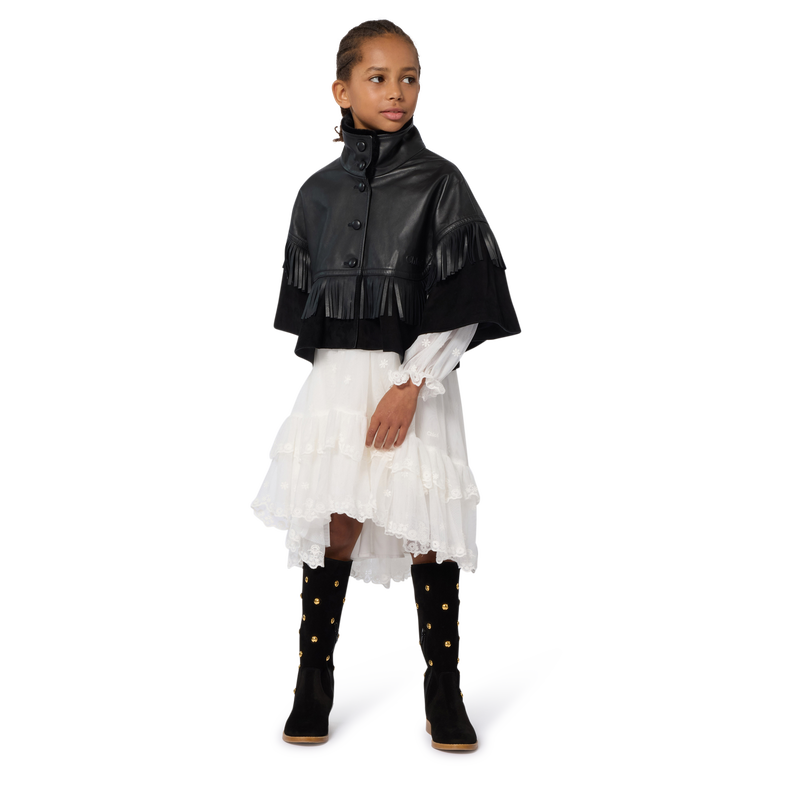 Jaqueta capa com franjas CHLOE 
                    GIRL