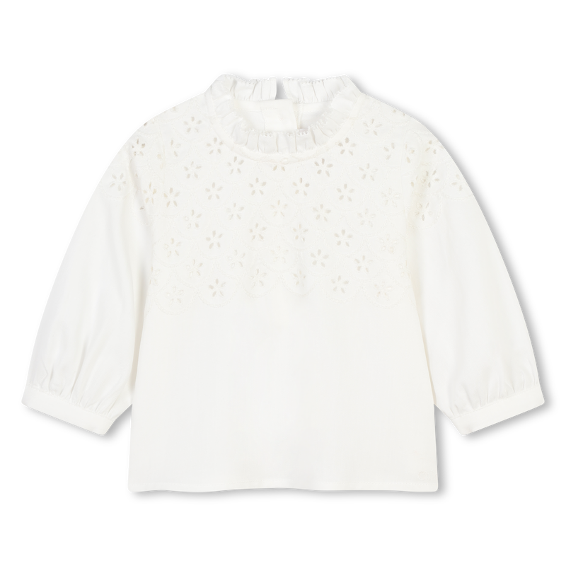 Blusa bordada com folho CHLOE 
                    GIRL