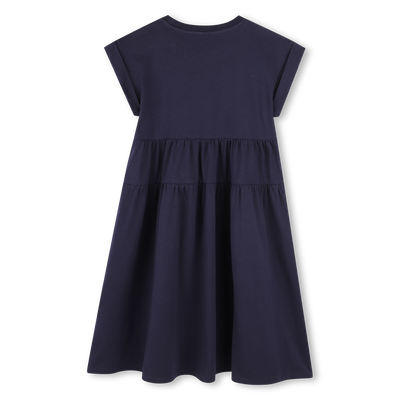 Vestido com recorte na cintura KENZO KIDS GIRL