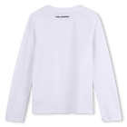 Camiseta de manga longa KARL LAGERFELD KIDS 
                    GIRL