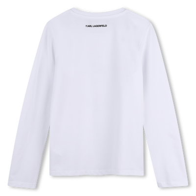 Camiseta de manga longa KARL LAGERFELD KIDS GIRL