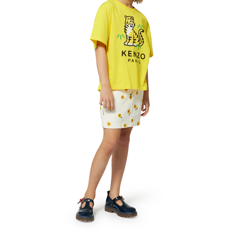 Saia com cintura el&aacute;stica KENZO KIDS 
                        MENINA