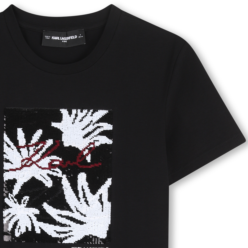 T-SHIRT DE MANGA CURTA KARL LAGERFELD KIDS 
                        GIRL