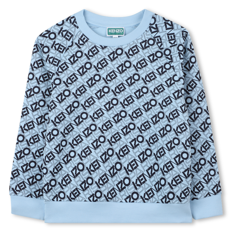 Sweatshirt algod&atilde;o estampado KENZO KIDS 
                        BOY