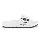 Chinelos com estampa em relevo KARL LAGERFELD KIDS 
                    GIRL