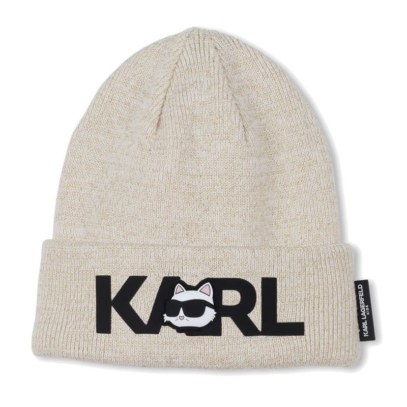 Conjunto de chapéu + aquecedor de pescoço KARL LAGERFELD KIDS 
                    GIRL