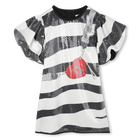 Vestido com padr&atilde;o de zebra completo MARC JACOBS 
                    GIRL