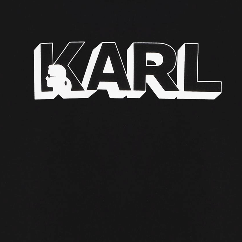 Short-Sleeved Cotton T-Shirt KARL LAGERFELD KIDS 
                    BOY