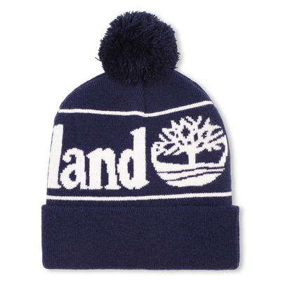 Chap&eacute;u de malha com pompom jacquard TIMBERLAND BOY