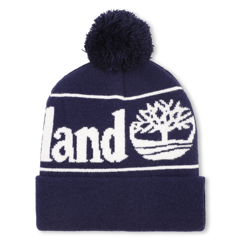 Chap&eacute;u de malha com pompom jacquard TIMBERLAND 
                        BOY