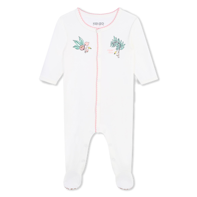 Pijama em algodão com botões KENZO KIDS GIRL