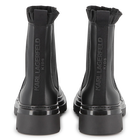 Bota Chelsea de couro bovino KARL LAGERFELD KIDS 
                    GIRL