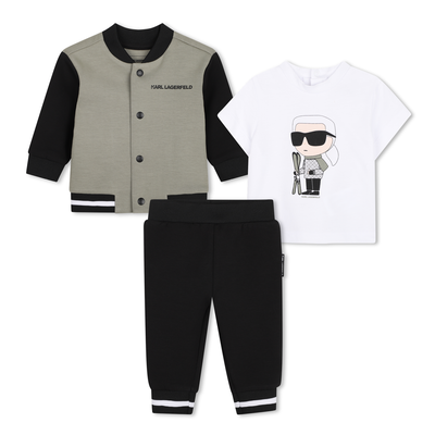 Conjunto de moletom KARL LAGERFELD KIDS BOY