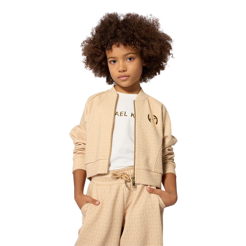 Cardigan em jersey duplo MICHAEL KORS 
                        GIRL