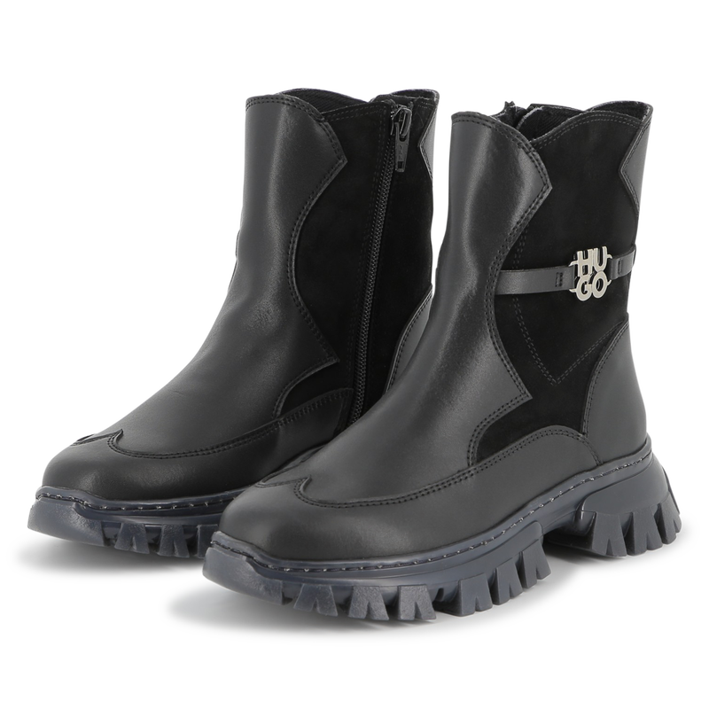 Botins com fecho de correr HUGO 
                    GIRL