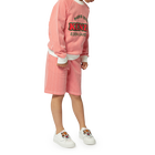 Bermudas de algod&atilde;o &agrave;s riscas KENZO KIDS 
                    BOY