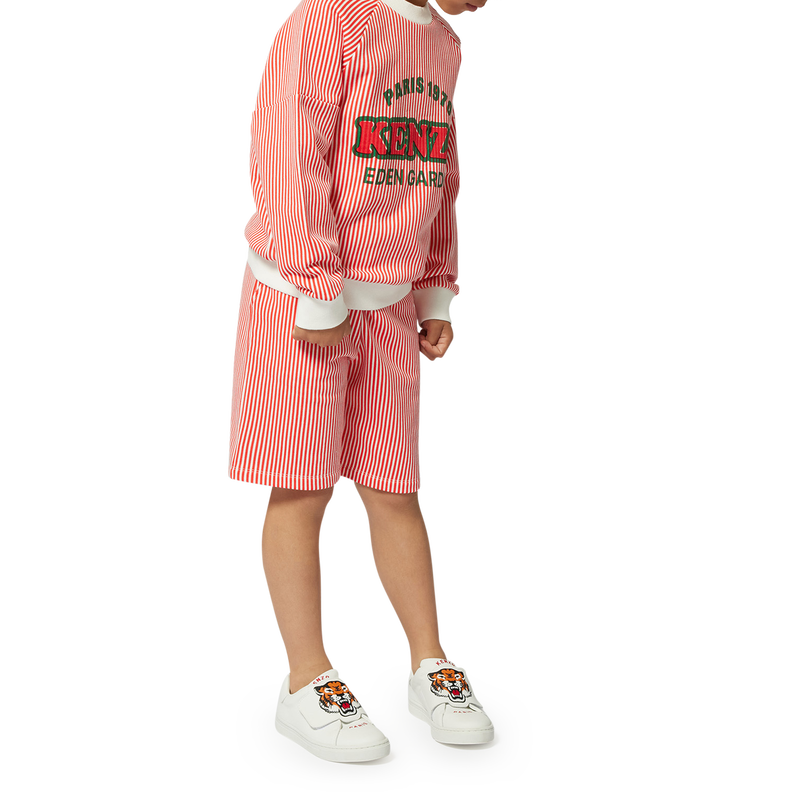 Bermudas de algod&atilde;o &agrave;s riscas KENZO KIDS 
                        BOY