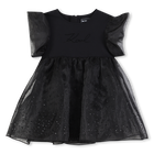 Vestido de manga curta KARL LAGERFELD KIDS 
                    GIRL